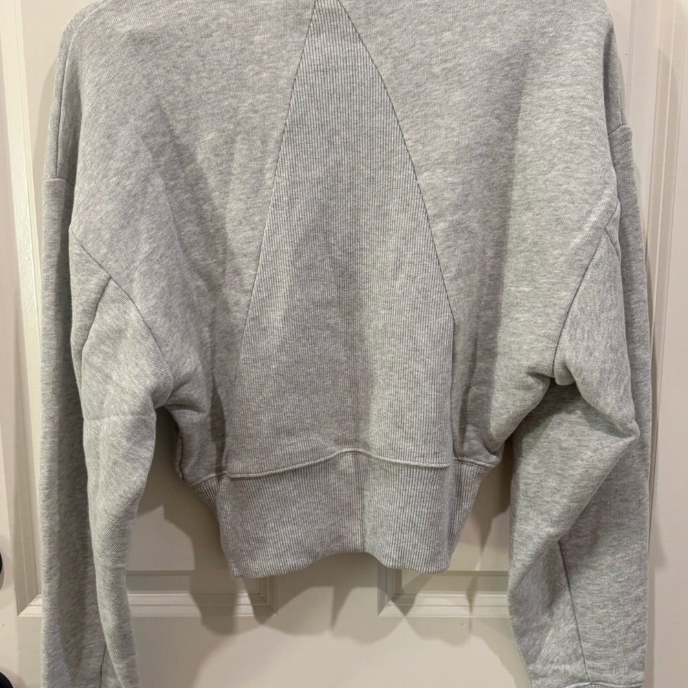 rag & bone Vintage Terry Cropped Sweatshirt Womens XS Heather Grey $195 - Picture 5 of 13